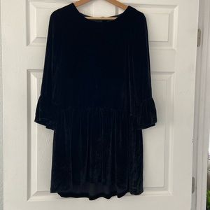 Madewell Velvet Button-back Dress